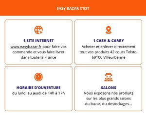 IMPORTATEUR / GROSSITE BAZAR ART DE LA TABLE ENTRETIEN HYGIENE etc..