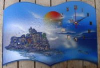 Pendule en bois decoratives