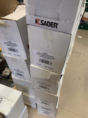 Lot de tube enduit de rebouchage SADER