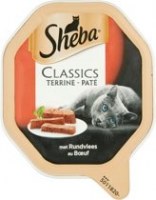 Barquette Shéba mousse et terrine ,boeuf,poulet,saumon