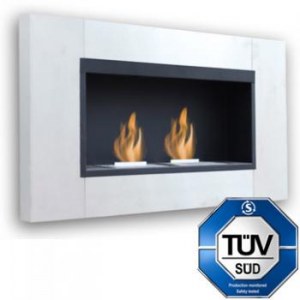 Double cheminée bio ethanol