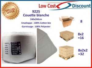Couette blanche hiver : 140/200 200/200 220/240 240/260