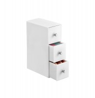 Boite de rangement - 3 tirroirs - blanc