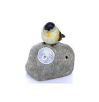 Oiseau solaire chantant - luminaire d'extérieur à led