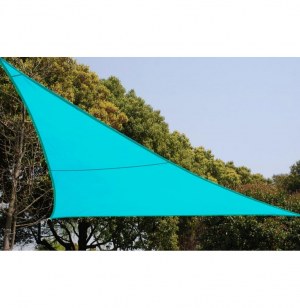 Voile d'ombrage triangulaire - bleu lagon - toile solaire 4 x 4 x 4 m
