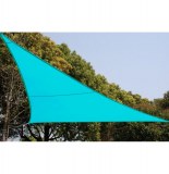 Voile d'ombrage triangulaire - bleu lagon - toile solaire 4 x 4 x 4 m