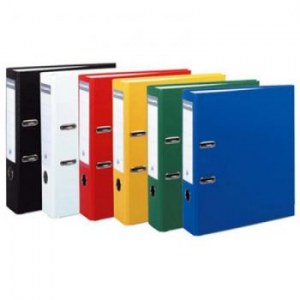 Classeur polypropylène gris Exacompta à levier dos 70