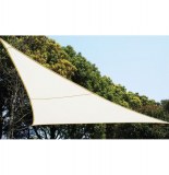 Voile d'ombrage triangulaire - blanc - toile solaire 3 x 3 x 3 m