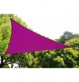Voile d'ombrage triangulaire - violet - toile solaire 3 x 3 x 3 m