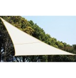 Voile d'ombrage triangulaire - toile solaire 2 x 2 x 2 m - blanc