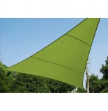 Voile d'ombrage triangulaire - vert granny - toile solaire 4 x 4 x 4 m