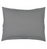Taie d'oreiller 50 x 70 cm - gris - 100% coton