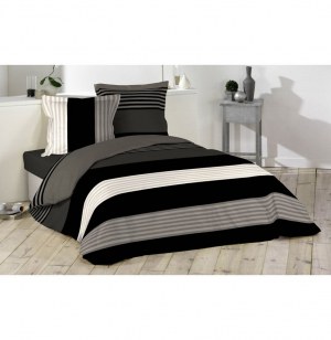 Parure de couette - 3 pièces - 240 x 220 - imprimé roméo - 57 fils