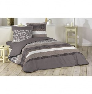 Parure de couette - 3 pièces - 260 x 240 cm - imprimé serpentine - 5