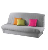 Housse de clic clac avec bande de socle - polyester - unis gris