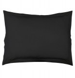 Taie d'oreiller 50 x 70 cm - noir - 100% coton