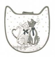 Manique de cuisine - chat mistigris - linge de cuisine