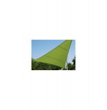 Voile d'ombrage triangulaire - vert - toile solaire 5 x 5 x 5 m