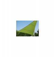 Voile d'ombrage triangulaire - vert - toile solaire 5 x 5 x 5 m