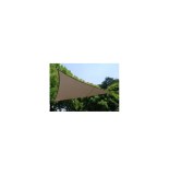 Voile d'ombrage triangulaire - taupe - toile solaire 5 x 5 x 5 m