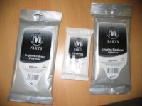 Stock lingettes nettoyantes