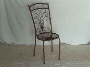 LOT DE CHAISES EN FER FORGE