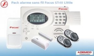 Pack alarme maison sans fil FOCUS ST-III Little.
