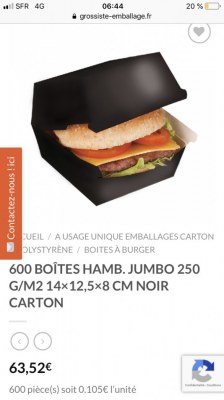 Grossiste-Emballage Restauration, hôtellerie, snacks et vente à emporté