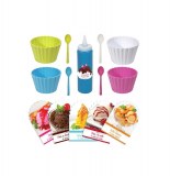 Coffret glaces gourmandes + 4 pots colorés - patisserie