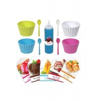 Coffret glaces gourmandes + 4 pots colorés - patisserie