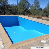 Peinture piscine béton bleu pot de 4L pour 20M carre