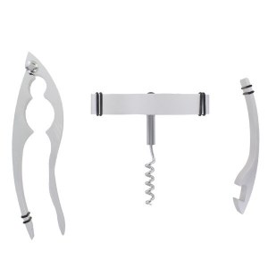 (DESTOCKAGE) Set de 3 - Tire-bouchon / Casse-noix / Décapsuleur