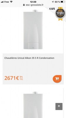 Grand choix de chaudières murales à gaz