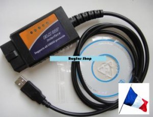 Interface de diagnostique ELM 327 ODB2 + LOGICIELS