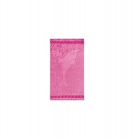 Drap de plage - 95x175 cm - dauphin - fushia