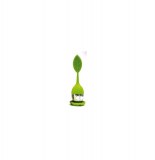 Boule à thé et coupelle - acier - feuille