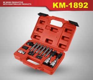 KIT DE DÉMONTAGE POULIE DE ROUE LIBRE DE L'ALTERNATEUR 13 PCS KM-1892