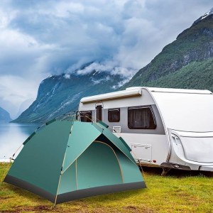 Tente camping pliage rapide - 2x1.90m - h 1m35/40 - double toit - moustiquaire