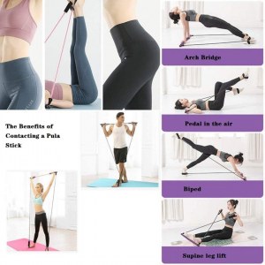 Kit de barre de Pilates de Sport de Fitness Portable