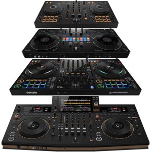 Contrôleurs DJ, tables de mixage DJ, contrôleurs MIDI, lecteurs multimédias DJ, platine...