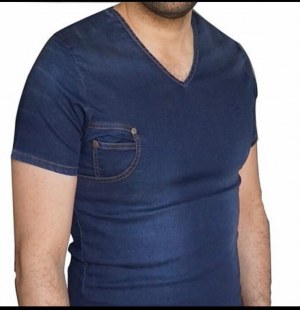 Liquidation denim t-shirt