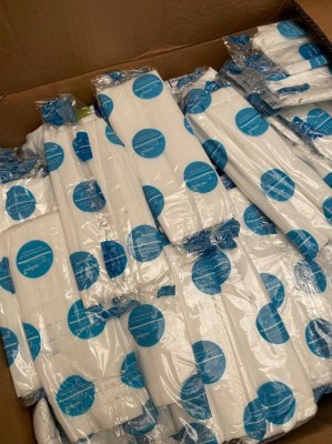 Serviette de coiffeur en coton jetable pour coronavirus