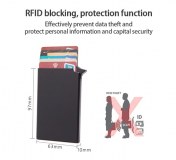 Porte cartes bleues CB Rfid Sécurité Aluminium