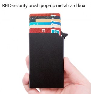 Porte cartes bleues CB Rfid Sécurité Aluminium