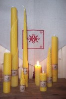 Bougies en cire d'abeille