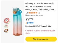 Gourde aromatisée avec 5 saveurs incluses
