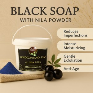 Savon noir à la poudre de nila