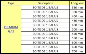 LOT BALAIS ESSUIE GLACES HYBRIDE ET FLAT PREMIUM
