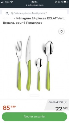 1 000 ménagères inox