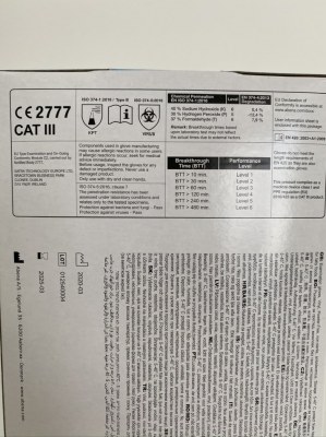 Gants d’examens médicaux Vinyles